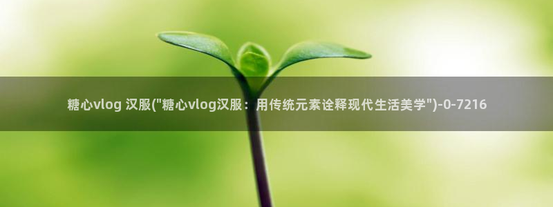 糖心vlog共享会员：糖心vlog 汉服(\